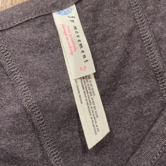 Free People “WILD” Black Mesh Gray Graphic Top - Picture 13 of 13